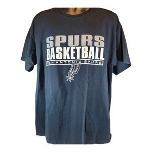 San Antonio Spurs T Shirt NBA Basketball Team Navy Blue Men's XL